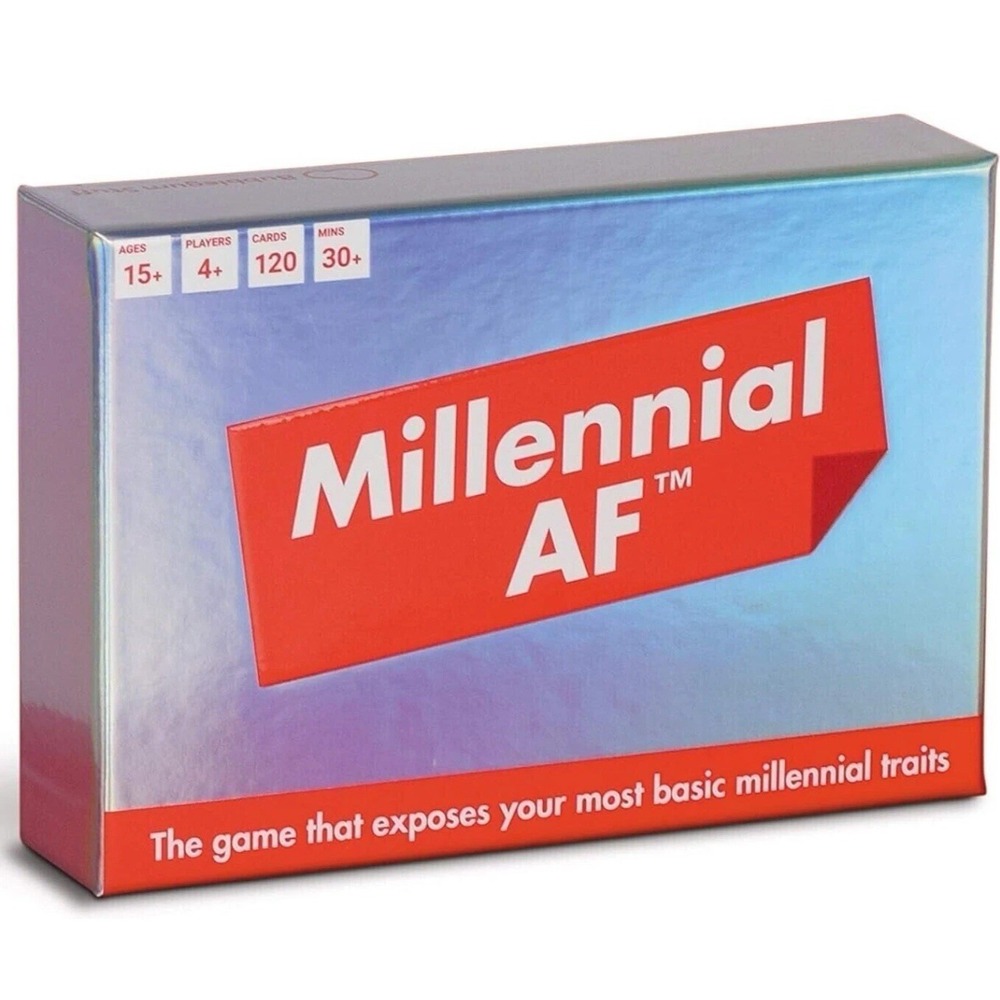 Bubblegum Stuff Millennial AF Card Game 120 Cards Party Game Ages 15+ New